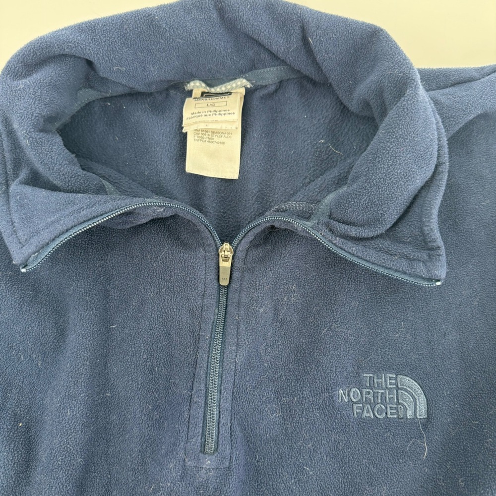 The North Face Mens TKA 100‎ Fleece Pullover Quarter Zip - Large - Picture 3 of 4